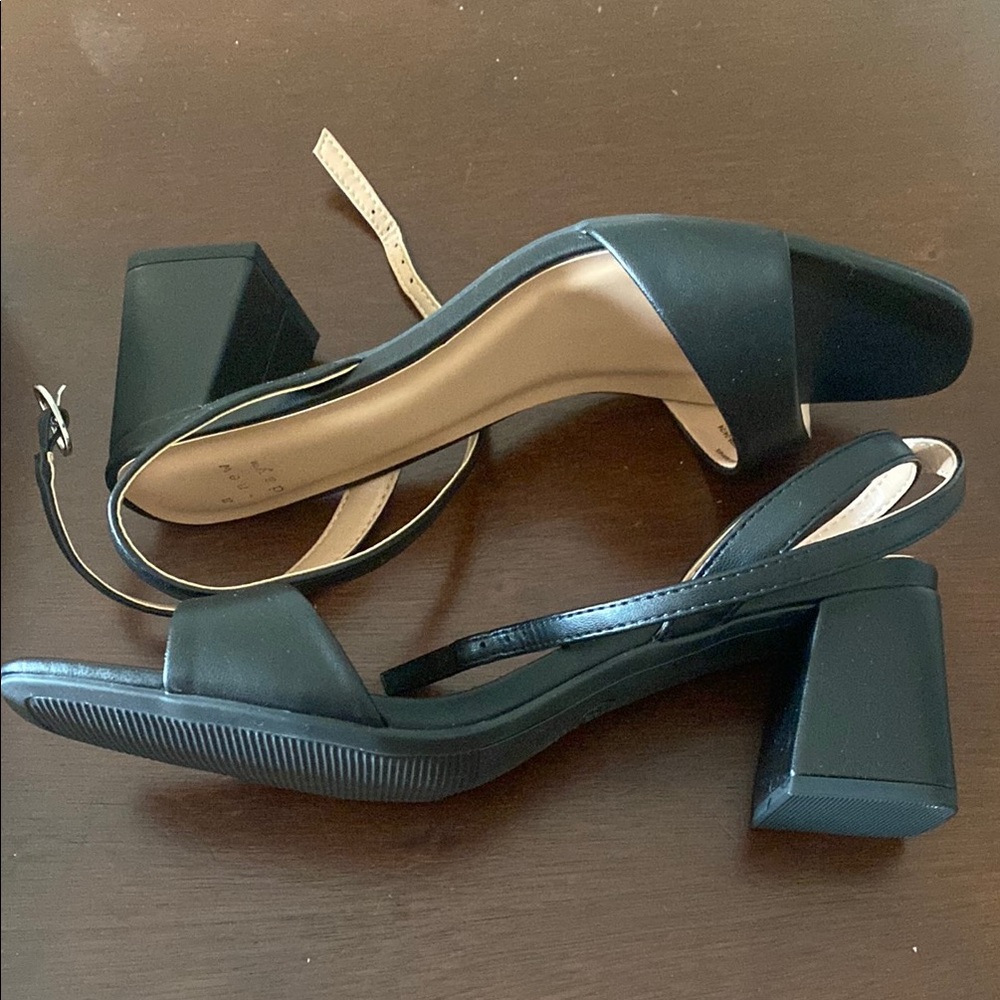 A New Day Black Block Heel Heels